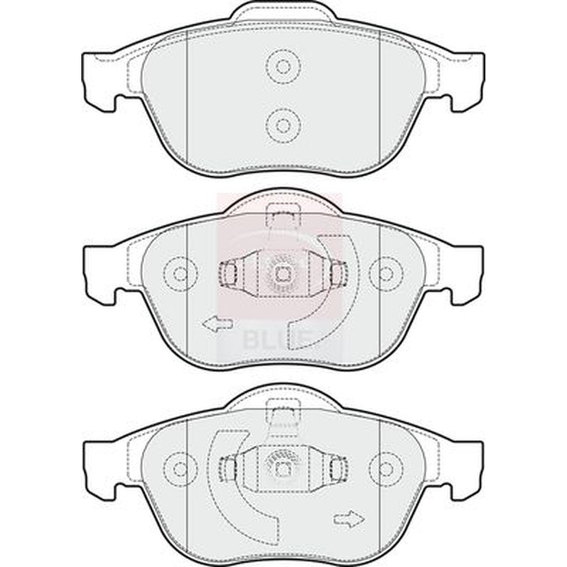 Apec Front & Rear Brake Discs & Pads fits Renault Scénic II 2003-2009 1.9 2.0