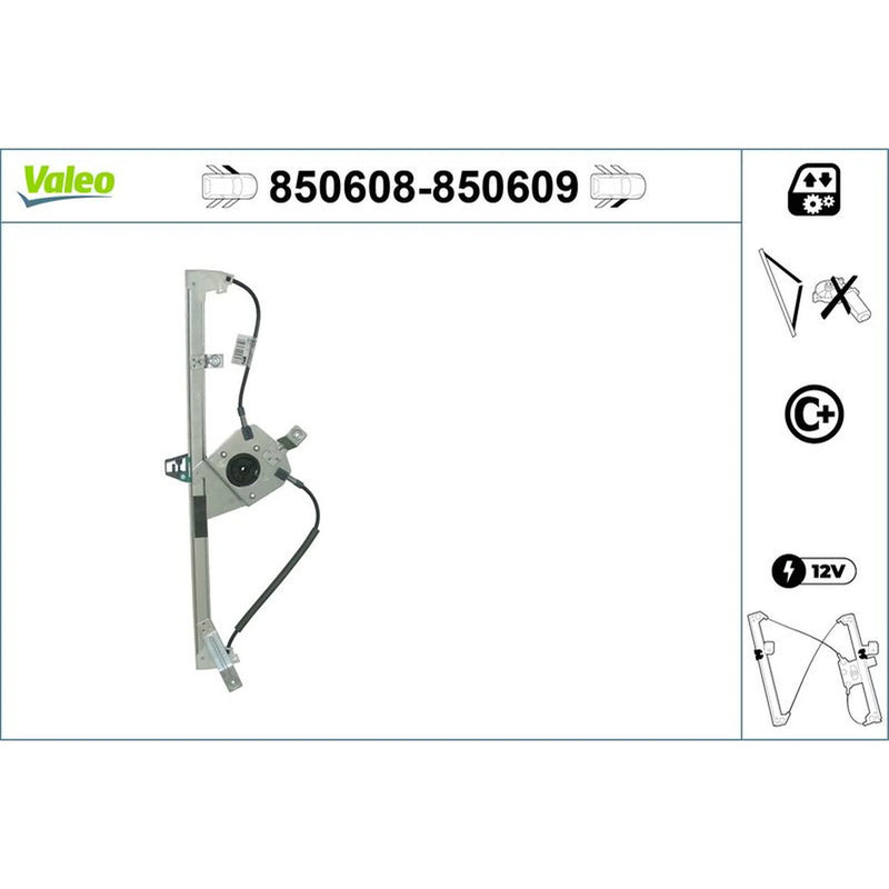 Valeo Electric Window Regulator Lifter Left Front 850608