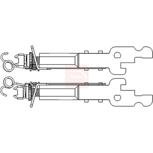 Apec Brake Slack Adjuster Teeth fits Citroën C1 2005-2014 1.0 1.4