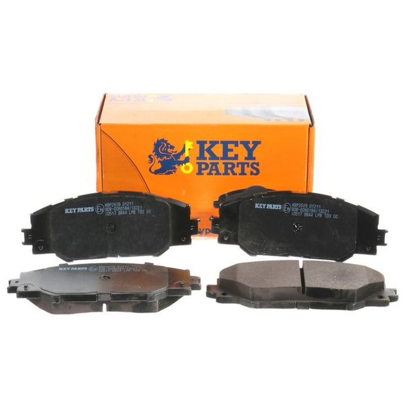 Key Parts 4 x Front Brake Pad Set fits Toyota Auris 2006-2018 1.8