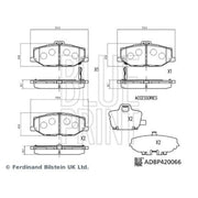 Blue Print Front Brake Discs & Pads fits Suzuki Jimny Closed Off-Road Vehicle