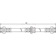 Apec Brake Hydraulic Hose Line Rear fits Suzuki Swift 1990-2005 1.0 1.6