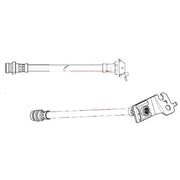 Apec Brake Hydraulic Hose Line Rear Left fits Kia Picanto I 2004-2011 1.0 1.1