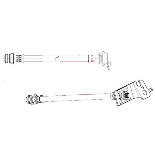 Apec Brake Hydraulic Hose Line Rear Left fits Kia Picanto I 2004-2011 1.0 1.1