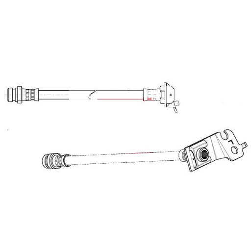 Apec Brake Hydraulic Hose Line Rear Left HOS4531