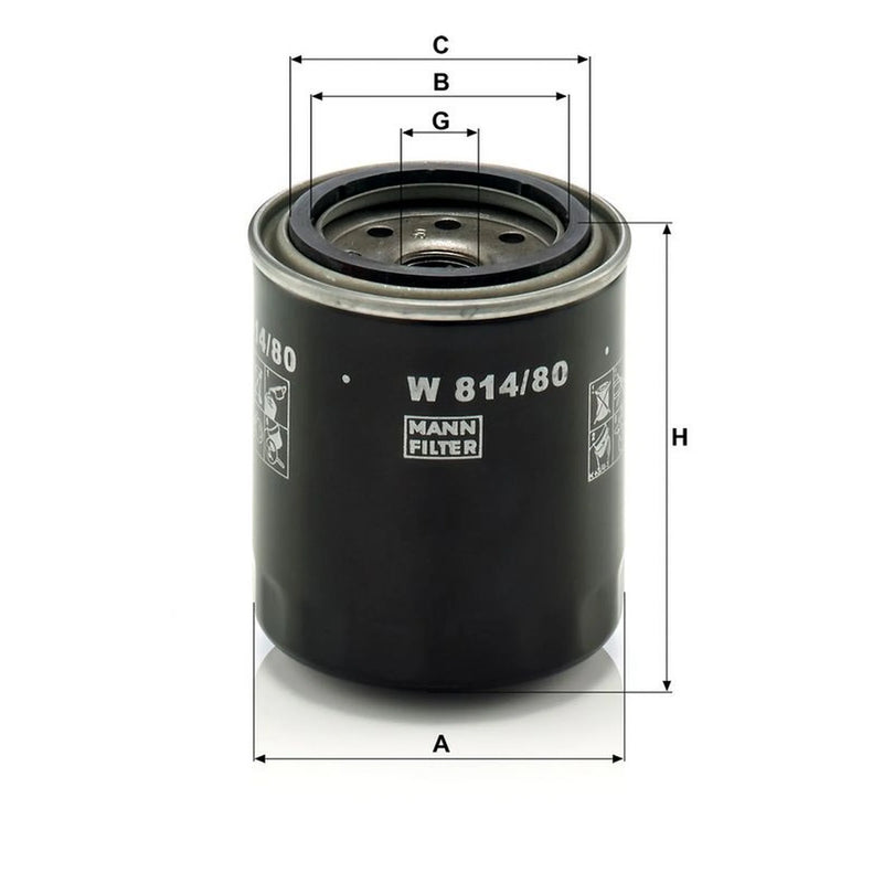 MANN-FILTER Service Kit with Air & Oil Filters fits Isuzu Gemini 1985-1993 1.5