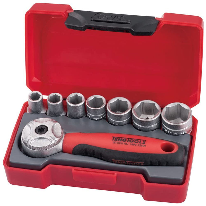 Teng Tools 1/4" Socket Set 6 pt 8 Pieces Teng Tools - Dynamic Drive