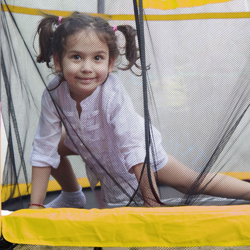 Dellonda 55" Mini Trampoline with Safety Enclosure Net Dellonda - Dynamic Drive