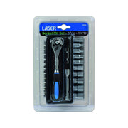 Laser Socket & Bit Set 1/4"D 37pc 7310 Laser - Dynamic Drive