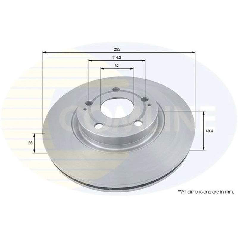 Comline Front & Rear Brake Discs & Pads fits Toyota Avensis 2005-2008 2.2