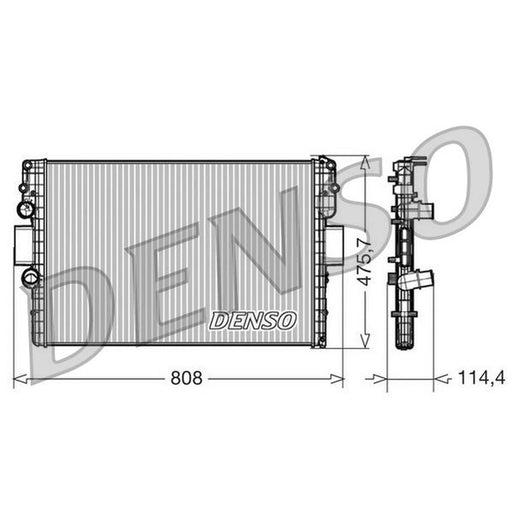Denso Engine Radiator fits Iveco Daily IV 2006-2011