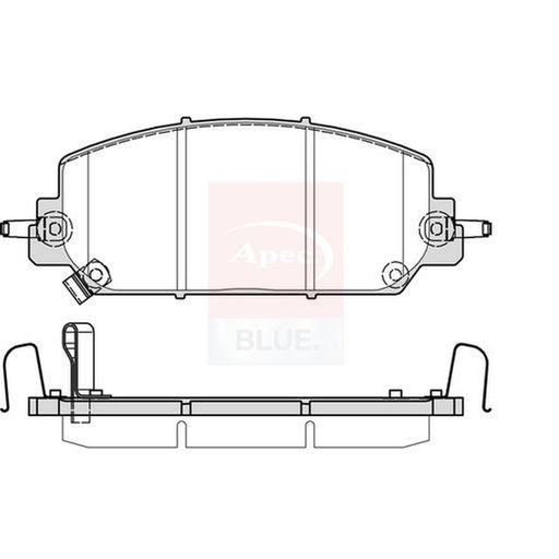 Apec Front Brake Pad Set fits Honda Cr-V V 2017 on 2.0