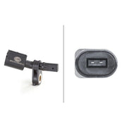 Hella ABS Wheel Speed Sensor Front Right 6PU 012 039-001