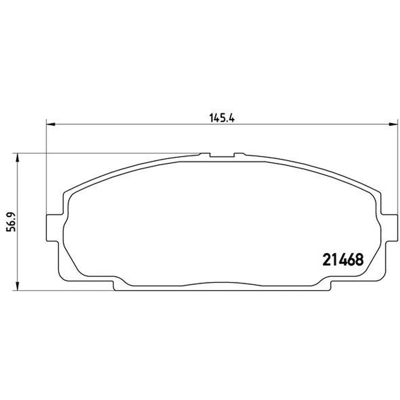 Brembo 4 x Front Brake Pad Set fits Toyota Dyna 100 Platform 1995-2001 2.4