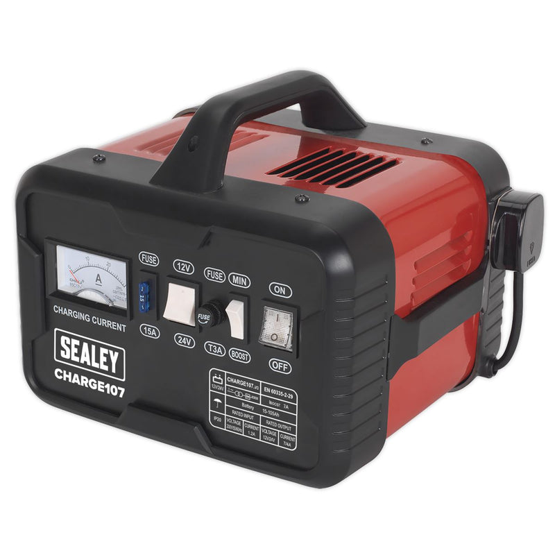 Sealey Battery Charger 11A 12/24V 230V CHARGE107 Sealey - Dynamic Drive