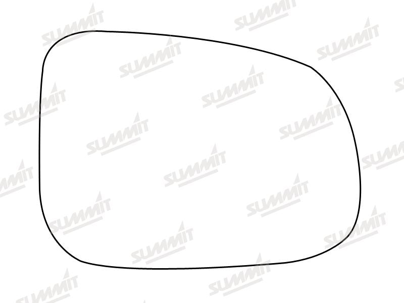 Summit Heated Base Plate With Blind Spot Mirror Glass fits Volvo S60 09 to 15 RHS Summit - Bars 4 Cars