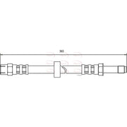 Apec Brake Hydraulic Hose Line Front HOS3561
