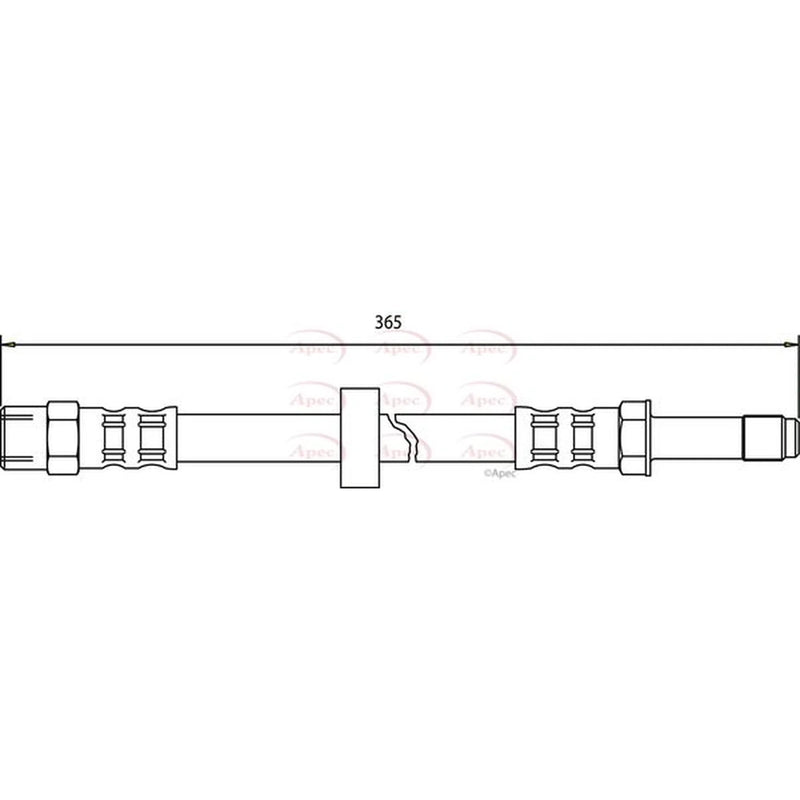 Apec Brake Hydraulic Hose Line Front HOS3561