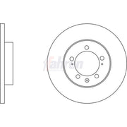 Fahren 2 x Solid Rear Brake Discs FBD7161-x2
