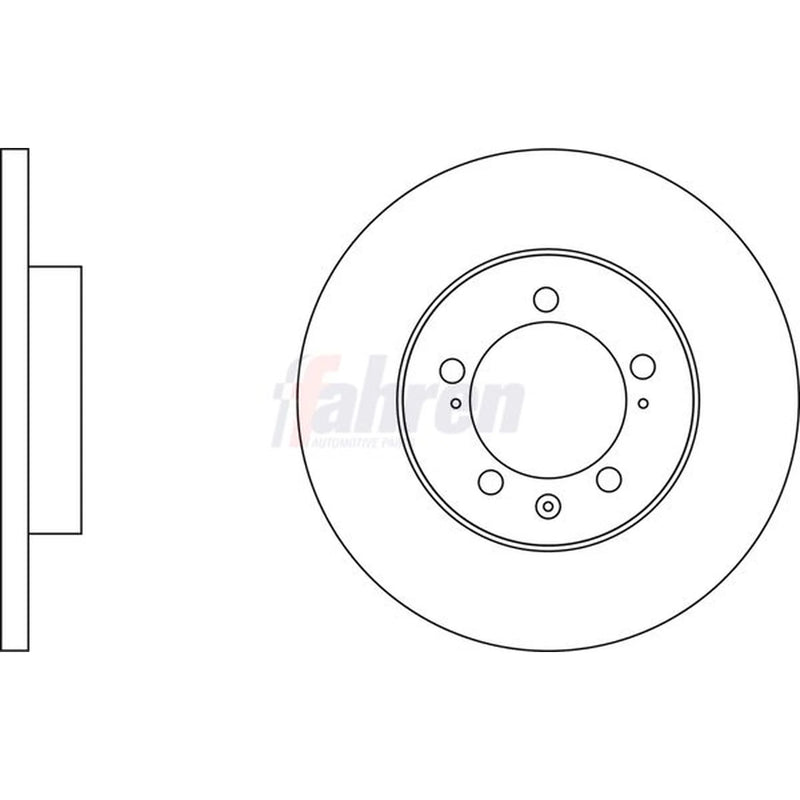 Fahren 2 x Solid Rear Brake Discs FBD7161-x2