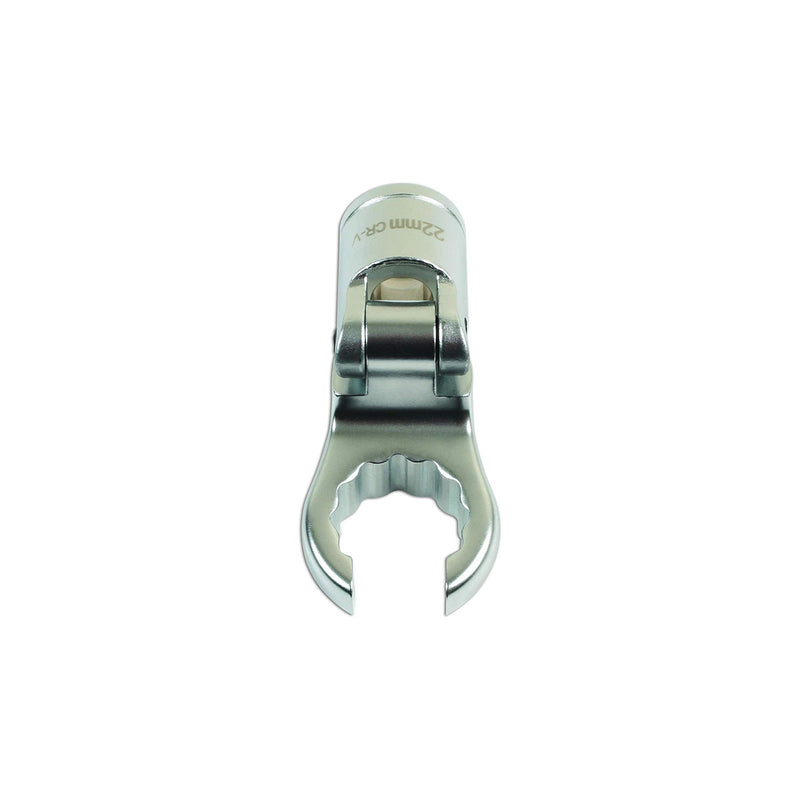 Laser Bi-Hex Flexible Crows Foot Wrench 1/2"D 22mm 7519 Laser - Dynamic Drive