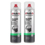 2x Holts Silicone Spray High Performance Lubricant Spray Eliminates Sticking 500ml Holts - Town Tools 