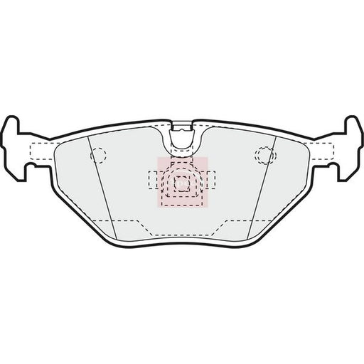 Apec Rear Brake Pad Set fits BMW 3 1997-2007