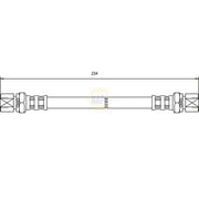 NAPA Brake Hydraulic Hose Line Rear fits Bedford Astra Van Estate 1984-1991
