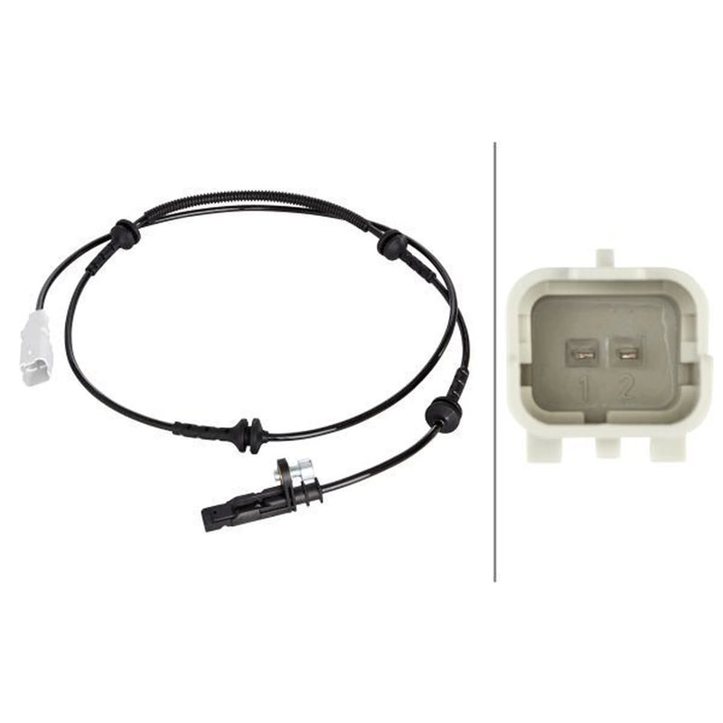 Hella ABS Wheel Speed Sensor Front fits Citroën C5 III 2008-2014