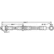 Borg & Beck Brake Hydraulic Hose Line Front Right BBH7191
