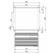 Electric Single Step Sliding Motion 440mm - Electric Step for Motorhomes Nova - Dynamic Drive