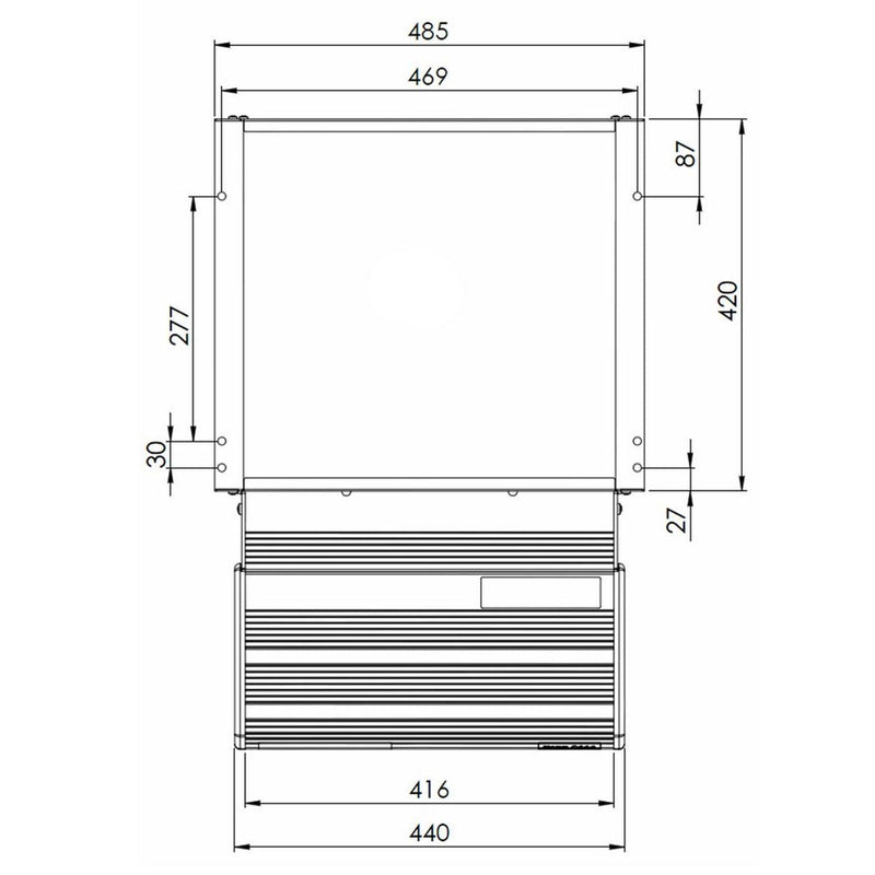 Electric Single Step Sliding Motion 440mm - Electric Step for Motorhomes Nova - Dynamic Drive