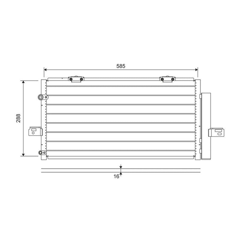Valeo Air Conditioning Condenser 822698