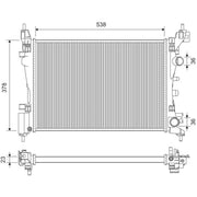 Valeo Engine Radiator 735097