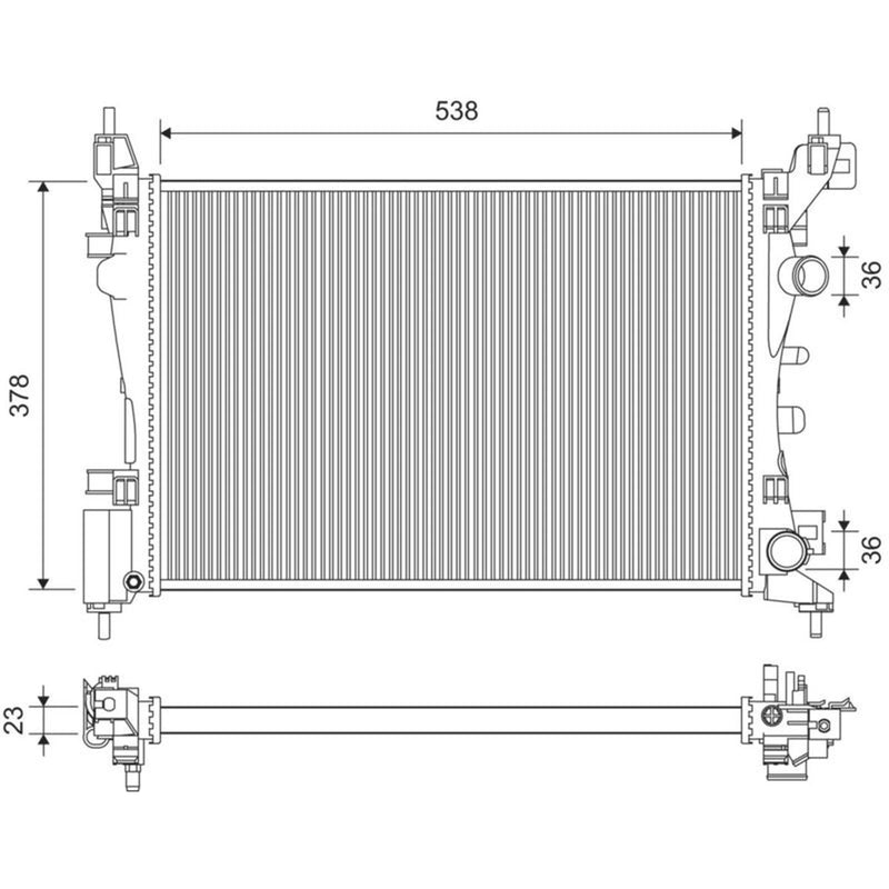 Valeo Engine Radiator 735097