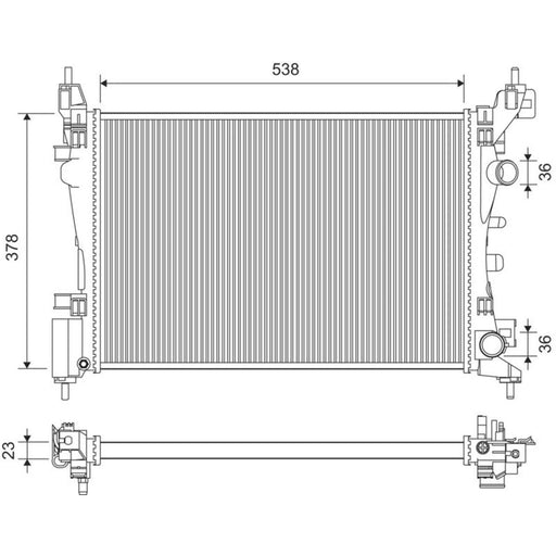 Valeo Engine Radiator 735097