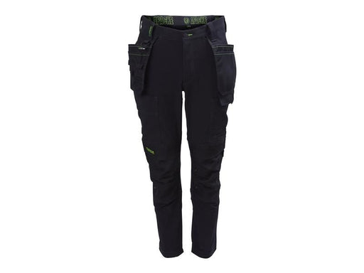 Apache Calgary Black Stretch Holster Trousers Waist 42in Leg 29in Apache - Dynamic Drive
