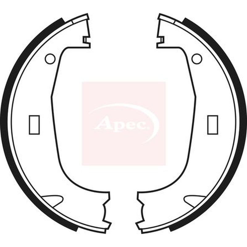 Apec Parking Brake Shoe Set fits BMW 3 1990-1999