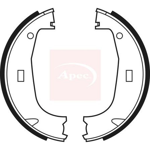Apec Parking Brake Shoe Set fits BMW 3 1990-1999