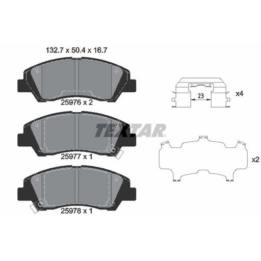 Textar Front Brake Pad Set 2597601