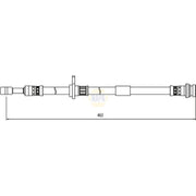 NAPA Brake Hydraulic Hose Line Front Left NBH1301