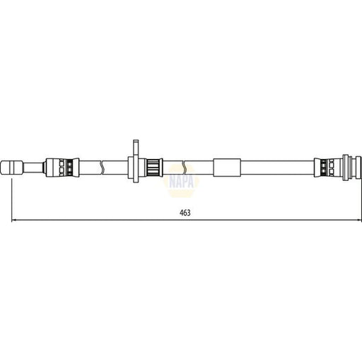 NAPA Brake Hydraulic Hose Line Front Left NBH1301