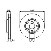 Bosch Front Brake Discs & Pads fits Renault Scénic I 2000-2003 1.9 2.0