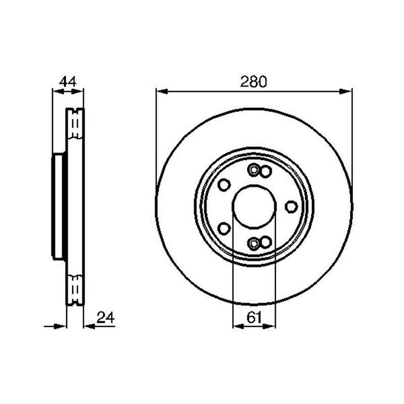 Bosch Front Brake Discs & Pads fits Renault Scénic I 2000-2003 1.9 2.0