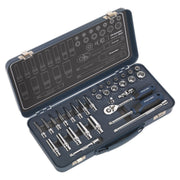 Sealey Socket Set 32pc 1/4"Sq Drive Lock-Onï 6pt Metric AK27480 Sealey - Dynamic Drive