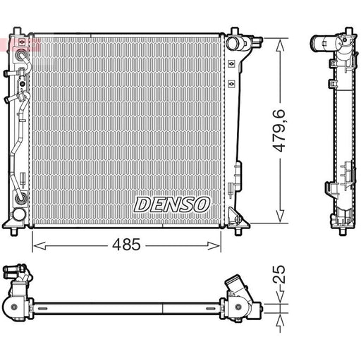 Denso Engine Radiator fits Kia Sportage IV 2015-2022 2.0