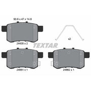 Textar Rear Brake Pad Set 2443501