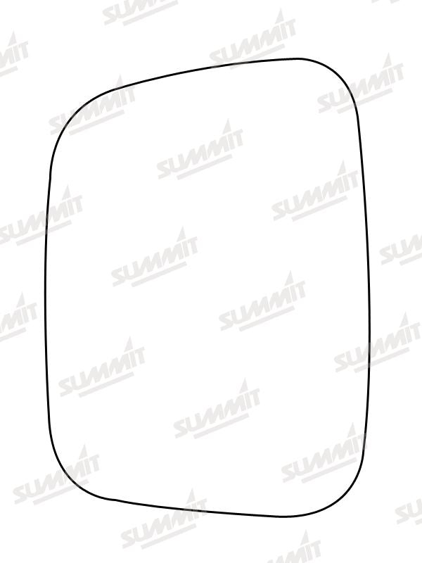 Summit Stick-On Commercial Mirror Glass fits VW Caddy 06 on T5 Caravelle 03 on LHS Summit - Bars 4 Cars