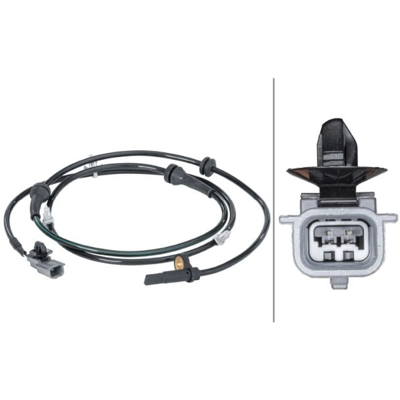 Hella ABS Wheel Speed Sensor Front fits Nissan Juke 2010-2019 1.2 1.5 1.6