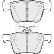Fahren Rear Brake Pad Set FBP3831